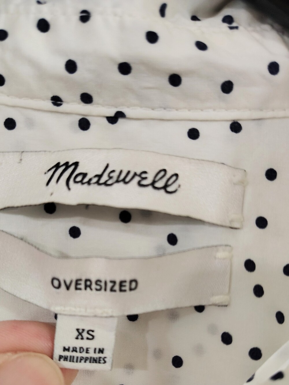 Madewell Oversized Ex-Boyfriend Button-Down Shirt Women's XS Button Up Cleangirl - Picture 7 of 9